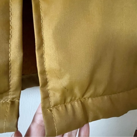 Ford Vintage Rare 90s Winter Jacket Zip Up Fuzzy Lined  Yellow Mustard Size l - Picture 13 of 16